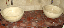 Waschtisch aus Marinace Red<br />